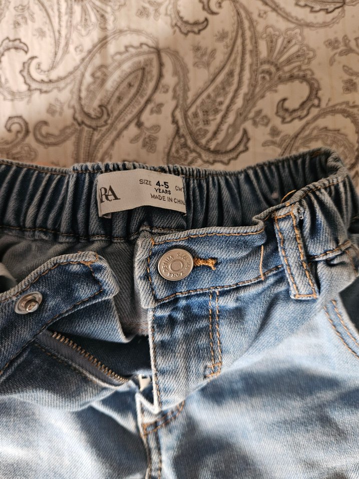 Zara rahat kesim Kot Pantolon - Görsel 3