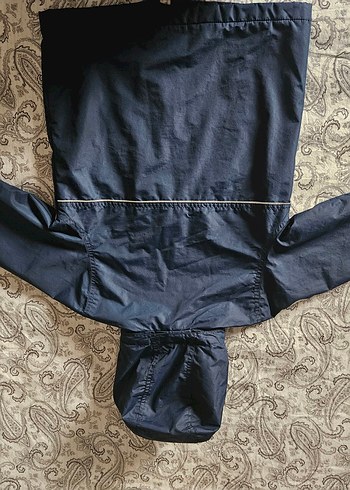 H&M Fermuarlı Lacivert Yağmurluk - Görsel 5