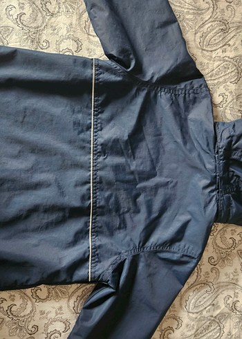 H&M Fermuarlı Lacivert Yağmurluk - Görsel 6