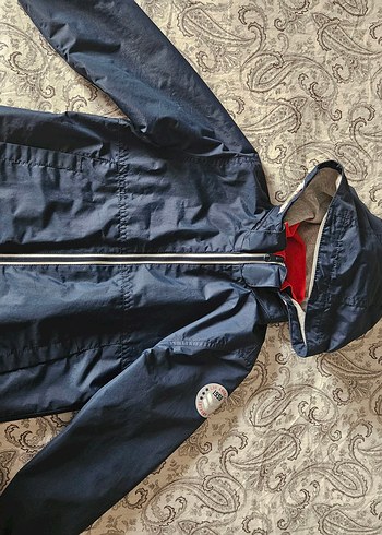 H&M Fermuarlı Lacivert Yağmurluk - Görsel 4