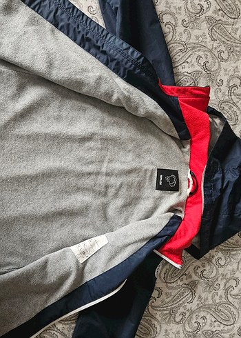 H&M Fermuarlı Lacivert Yağmurluk - Görsel 3