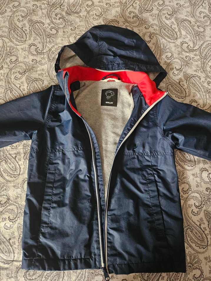 H&M Fermuarlı Lacivert Yağmurluk - Görsel 2