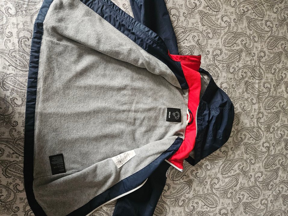 H&M Fermuarlı Lacivert Yağmurluk - Görsel 3