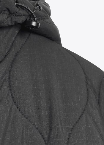 Zara Su Geçirmez Kapüşonlu Kapitone Mont - Görsel 7