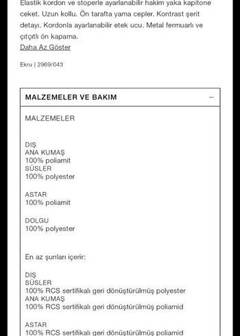 Zara Woman Collection su geçirmez şişme mont - Görsel 8