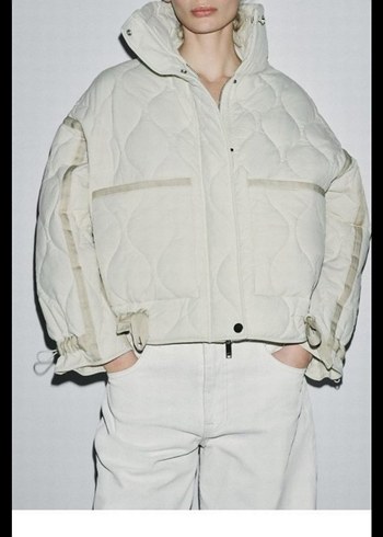 Zara Woman Collection su geçirmez şişme mont - Görsel 4