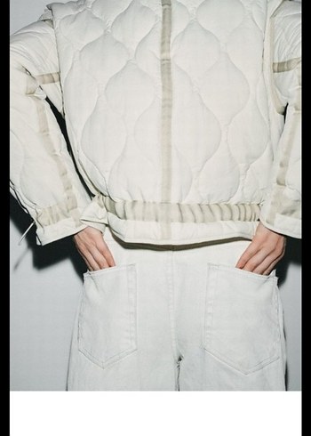 Zara Woman Collection su geçirmez şişme mont - Görsel 5