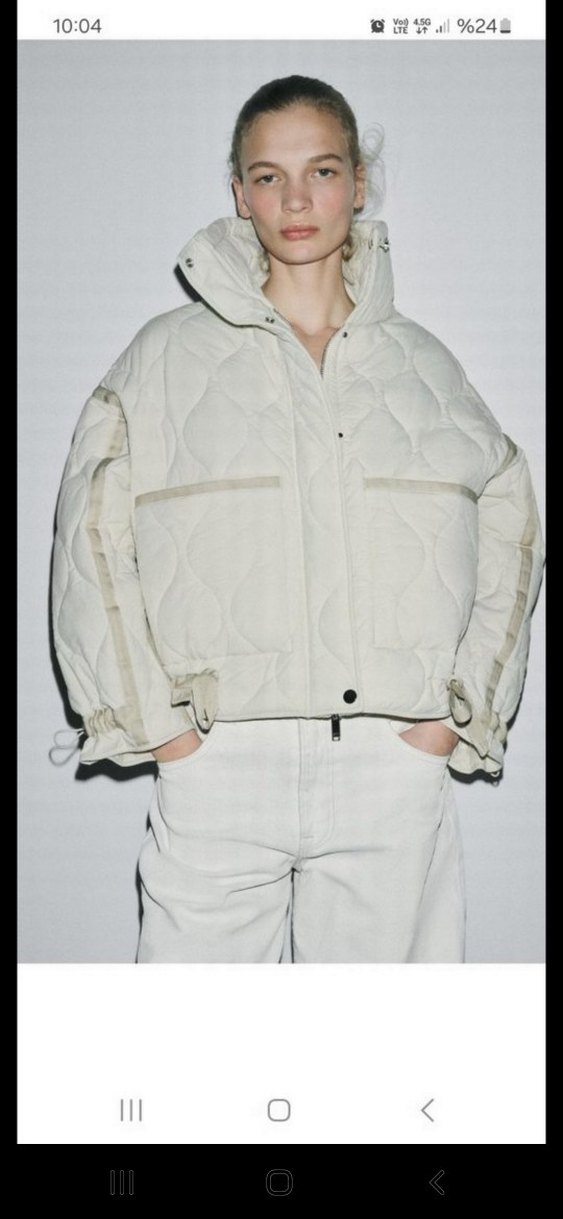 Zara Woman Collection su geçirmez şişme mont - Görsel 4