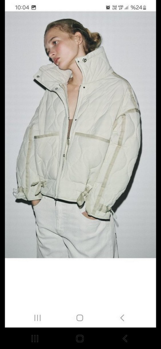 Zara Woman Collection su geçirmez şişme mont - Görsel 3