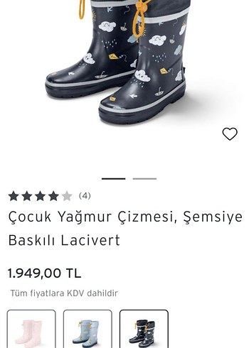 Tchibo tilki baskılı yağmur çizmesi - Görsel 9