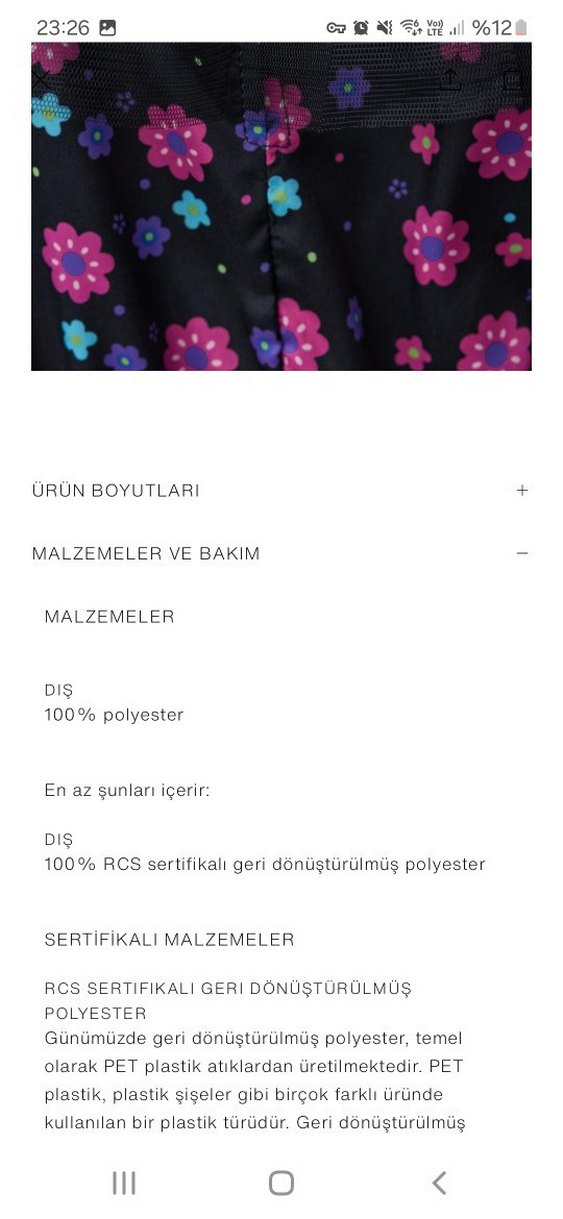 Çiçekli Fırfırlı Kostüm Elbise - Görsel 5