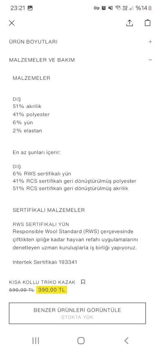 Kısa kollu triko kazak - Görsel 5