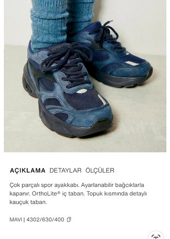 Zara çok parçalı spor ayakkabı - Görsel 12
