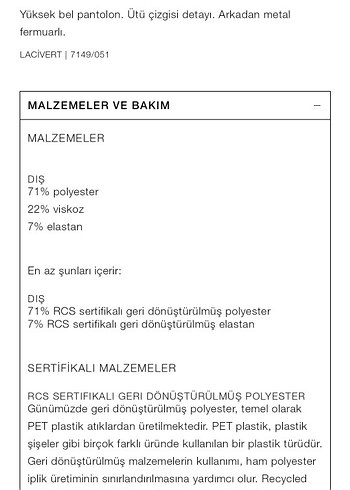 Zara Yüksek Bel Pantolon - Görsel 7