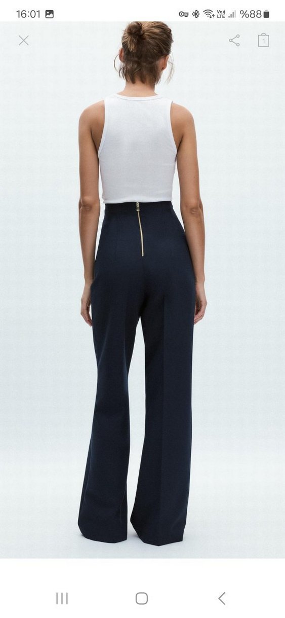 Zara Yüksek Bel Pantolon - Görsel 4