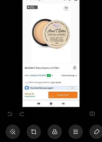 The balm yoğun kapatıcı hiç kullanılmamış yepyeni ürün