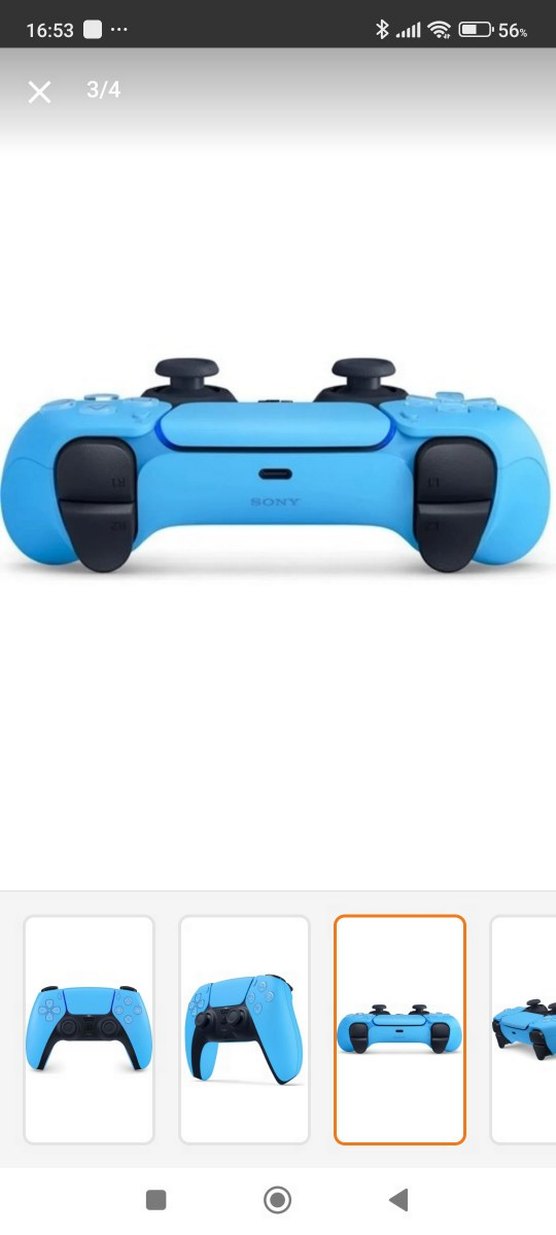 Sony PlayStation DualSense Kablosuz Kontrolcü Mavi - Görsel 5