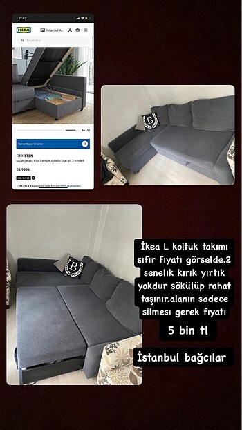 L koltuk takımı