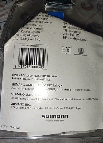 Shimano arka Shimano 9s vites temiz ve saglam dişliler