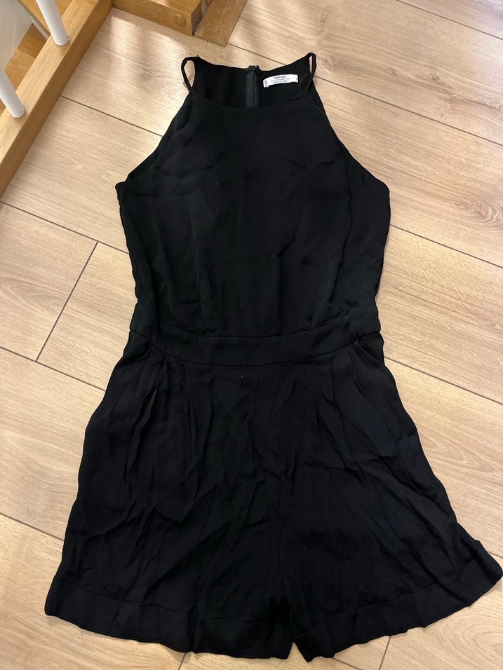 Mango m beden Siyah Kolsuz Midi Tulum - Görsel 3