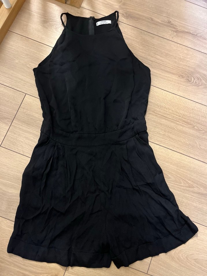 Mango m beden Siyah Kolsuz Midi Tulum - Görsel 2