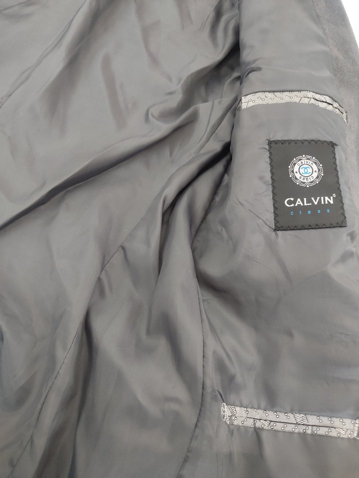 Gri Süet Erkek Ceket, Kadife Ofis Stil - Görsel 3