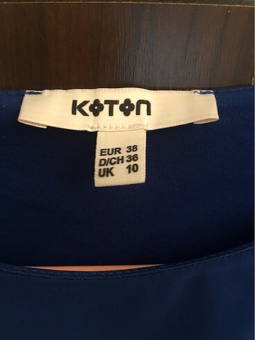Koton Koton Marka Saks Mavisi Şifon Elbise