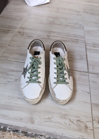 39 Beden Golden Goose Deluxe Beyaz Stiletto Topuklu Sneakers