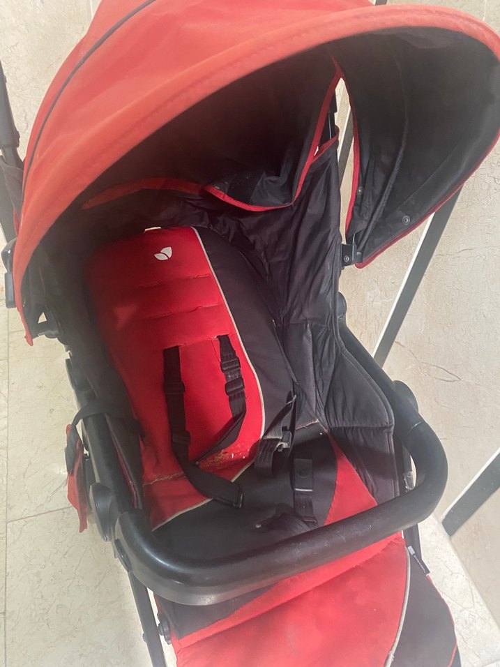 Koyu Kırmızı Joie Bebek Arabası - Görsel 2