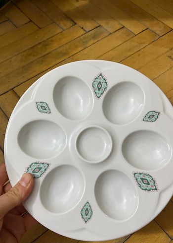 Beyaz Yumurta Servis Tabağı - Görsel 2