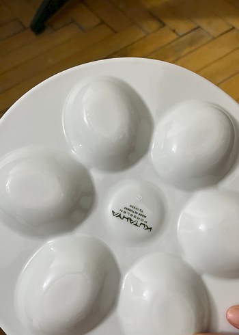 Beyaz Yumurta Servis Tabağı - Görsel 3