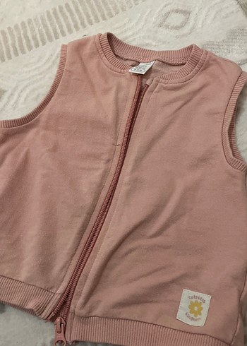 Kız Çocuk Fermuarlı Yelek - Görsel 3