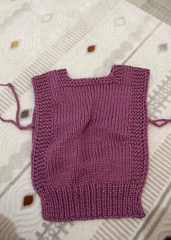 Kız Çocuk Örgü Süveter - Görsel 4