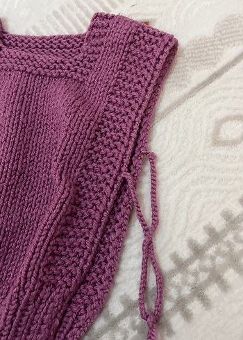 Kız Çocuk Örgü Süveter - Görsel 3