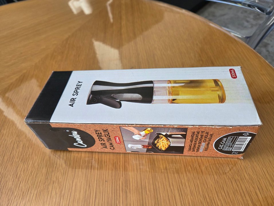 Siyah 230ml Cam Yağ Spreyi - Görsel 3