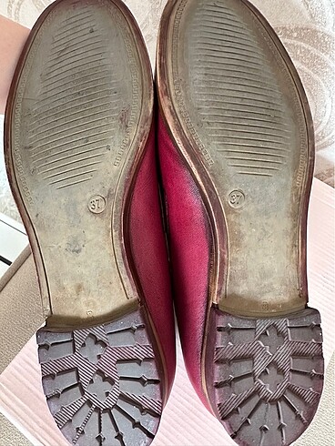 37 Beden bordo Renk Bordo Loafer Babet