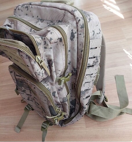 45 litre jandarma kamuflaj desenli sifir  taktik outdor sirt can - Görsel 5