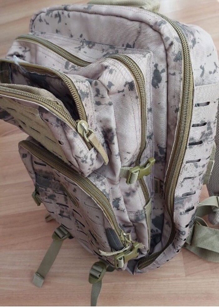 45 litre jandarma kamuflaj desenli sifir  taktik outdor sirt can - Görsel 5