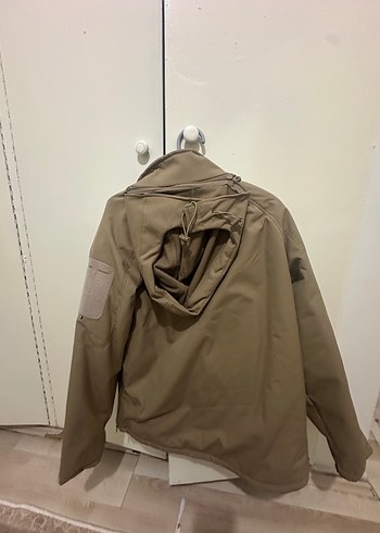L beden taktik softshel sifir etiketli bej renk duble mont - Görsel 10