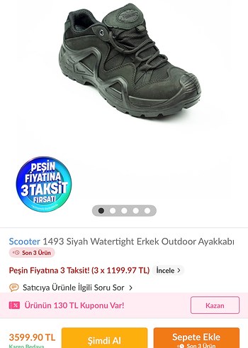 43 numara tam kalip siyah outdor taktik koruna ayakkabisi - Görsel 8