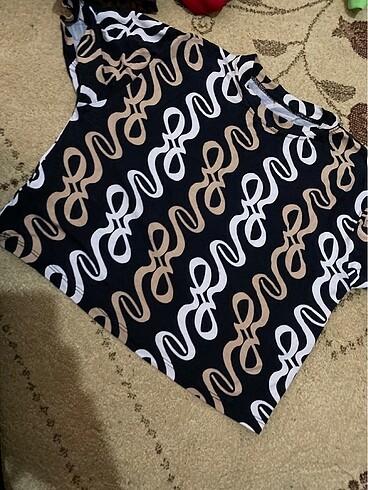 l Beden Desenli crop