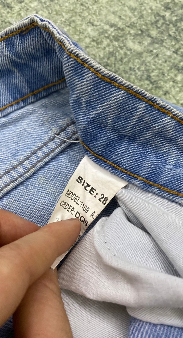 Gri Mavi Yırtık Detaylı Bol Kesim Kadın Kot Pantolon - Görsel 2