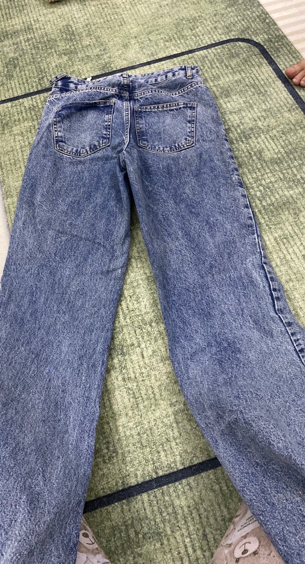 Kadın Mavi Denim Yırtık Detaylı Günlük Jean - Görsel 3