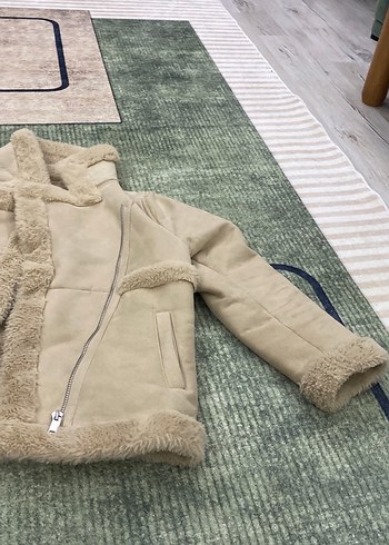 Kadın Bej Kürklü Kışlık Ceket - Görsel 2