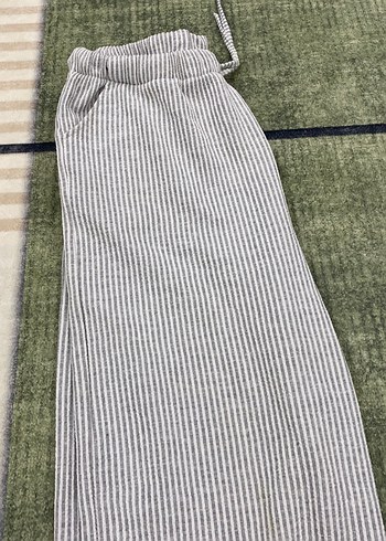 Gri Bol Kesim Kadın Kot Pantolon - Görsel 3