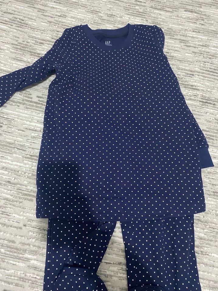 Kız Lacivert Uzun Kollu pijama takımı - Görsel 5