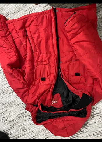 Kırmızı Fermuarlı Kadın Kışlık Ceket - Görsel 2