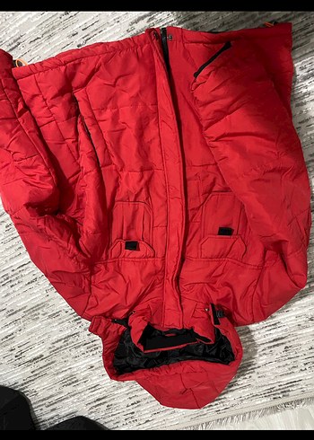 Kırmızı Fermuarlı Kadın Kışlık Ceket - Görsel 4