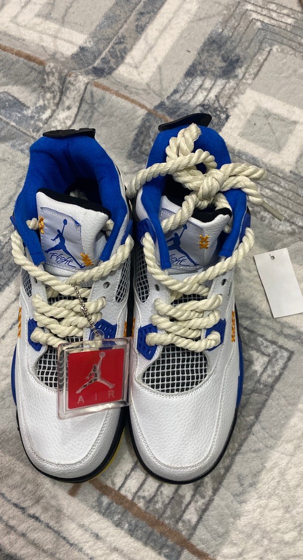 Beyaz Renkli Bağcıklı Erkek Spor Ayakkabı - Görsel 4