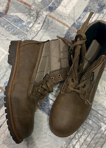 Kahverengi Süet kadın  Botları - Görsel 2